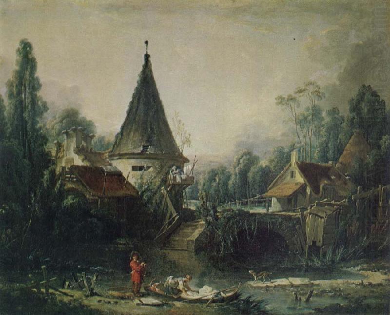 Francois Boucher Landscape in the Environs of Beauvais china oil painting image
